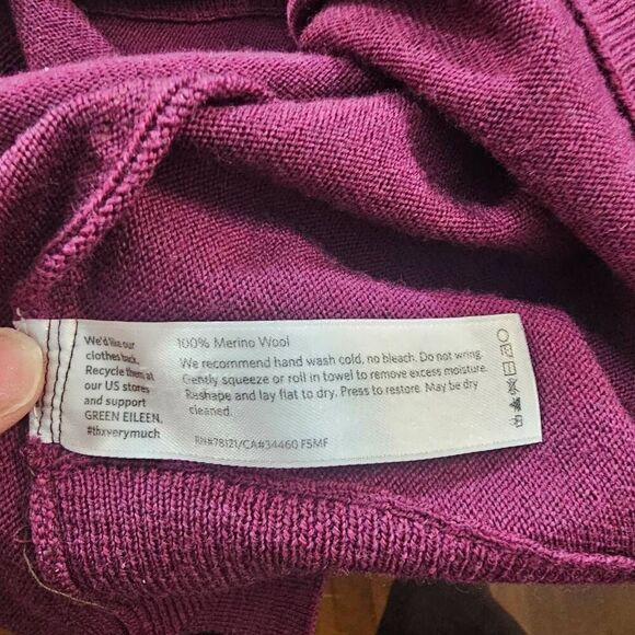 Eileen Fisher Sweater Womens Size Large Merino Wool Pullover Tunic Regenerative - Picture 6 of 8
